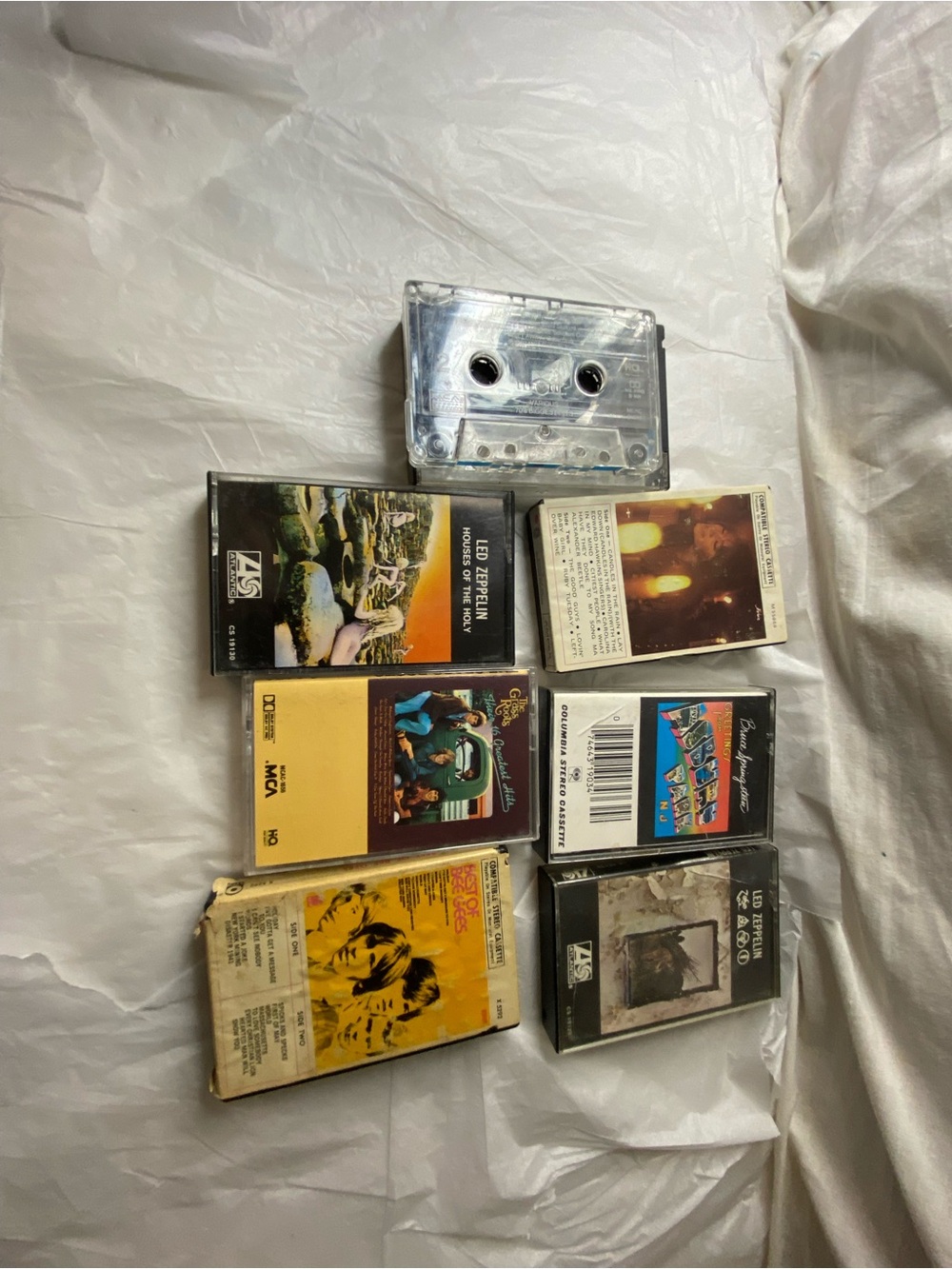 Assorted Vintage Music Cassette Tapes - Clear & Multi-Color - Collection 70S